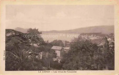 AK / Ansichtskarte La Ciotat MARSEILLE 13 Bouches-du-Rhone Panorama et les villas de Sonsainte