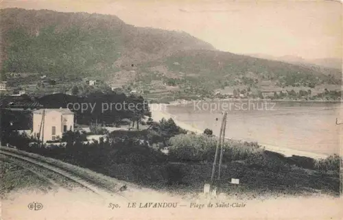 AK / Ansichtskarte LE LAVANDOU 83 Var Vue panoramique de la plage de Saint-Clair