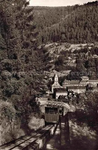 AK / Ansichtskarte Zahnradbahn Standseilbahn Furniculaire Rack Railway-- Wildbad Schwarzwald 