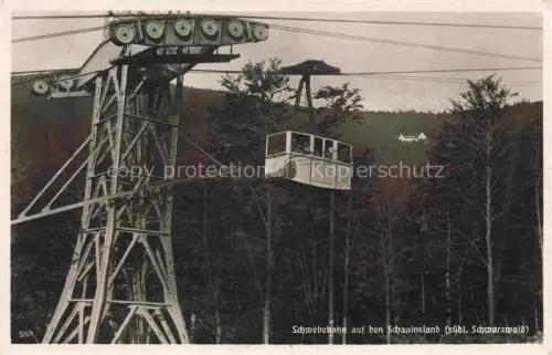 AK / Ansichtskarte Seilbahn Cable-Car Telepherique Schauinsland Schwarzwald 