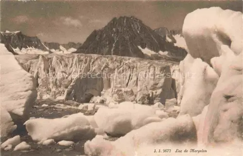 AK / Ansichtskarte Gletscher Glacier Glaciar Ghiacciaio-- Lac de Meryelen 