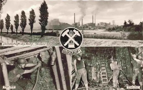 AK / Ansichtskarte Bergbau Mining Exploitation Miniere Estrazione Mineraria-- Ruhrrevier Essen Landschaft 