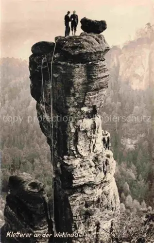 AK / Ansichtskarte Bergsteigen Klettern Mountaineering Alpinisme Alpinismo-- Wehlnadel