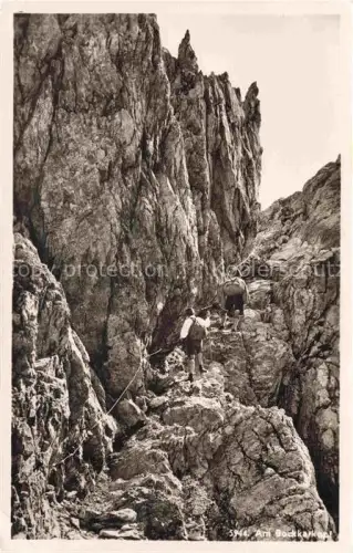 AK / Ansichtskarte Bergsteigen Klettern Mountaineering Alpinisme Alpinismo-- Allgaeuer Alpen Heilbronnerweg Am Backkarkopf 