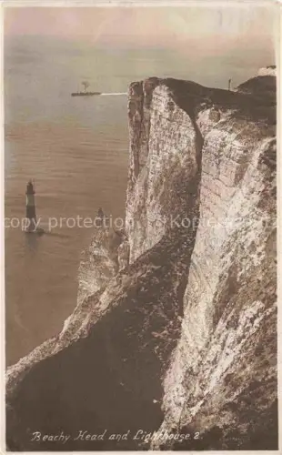 AK / Ansichtskarte Leuchtturm Lighthouse Faro Phare-- Beachy Head and Lighause 2 