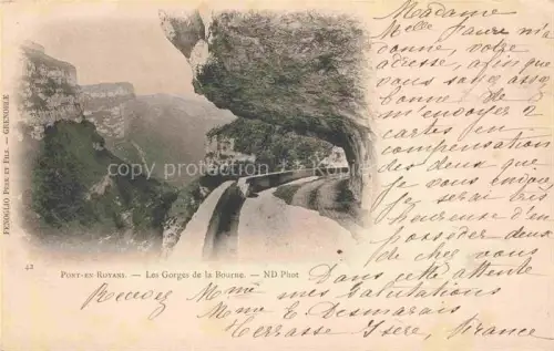 AK / Ansichtskarte Pont-en-Royans GRENOBLE 38 Isere Les Gorges de la Bourne