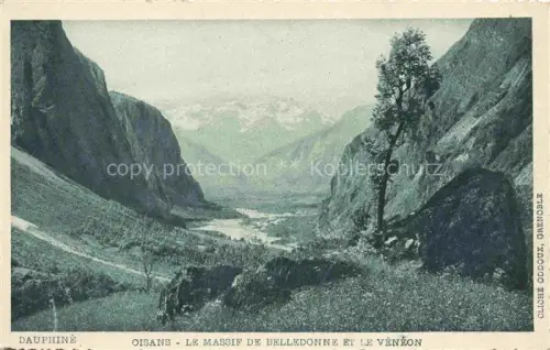 AK / Ansichtskarte Oisans Le Lautaret Grenoble 38 Isere Le Massif de Belledonne et le Vénéon