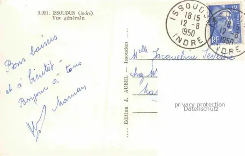 AK / Ansichtskarte Issoudun 36 Indre Vue générale