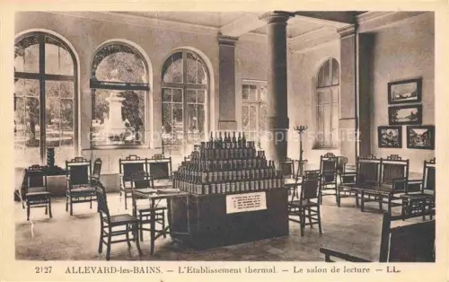 AK / Ansichtskarte Allevard-les-Bains GRENOBLE 38 Isere Etablissement thermal Salon de lecture