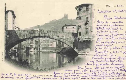 AK / Ansichtskarte Vienne-en-Dauphine Grenoble 38 Isere Le vieux pont