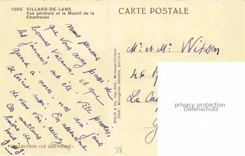 AK / Ansichtskarte Villard-de-Lans GRENOBLE 38 Isere Vue générale et le Massif de la Chartreuse
