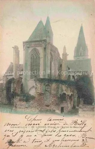 AK / Ansichtskarte LOCHES 37 Indre-et-Loire Chevet de l'Eglise de Beaulieu