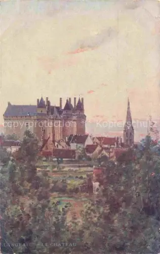 AK / Ansichtskarte Langeais 37 Indre-et-Loire Le Château Schloss Kuenstlerkarte