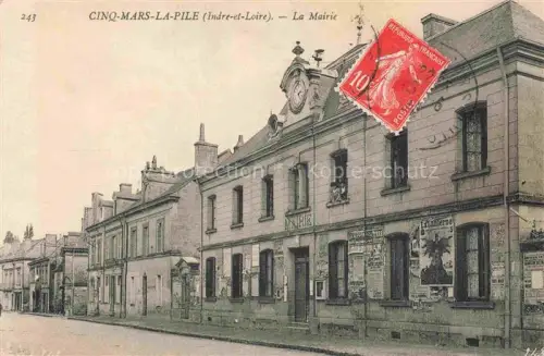 AK / Ansichtskarte Cinq-Mars-la-Pile Chinon 37 Indre-et-Loire La Mairie