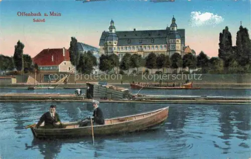 AK / Ansichtskarte OFFENBACH  MAIN Schloss Mainpartie