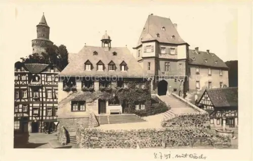 AK / Ansichtskarte Idstein Alte Haeuser am Rathausplatz