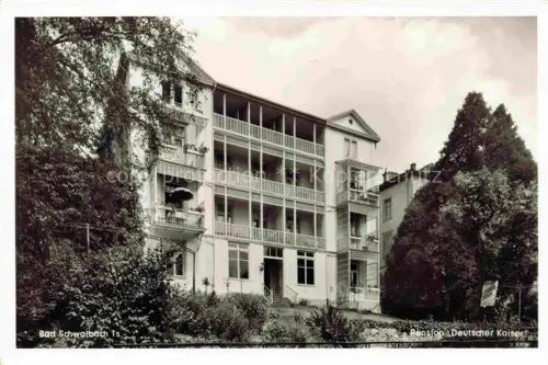 AK / Ansichtskarte BAD SCHWALBACH Pension Deutscher Kaiser im Kurpark
