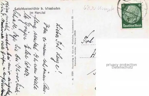 AK / Ansichtskarte WIESBADEN Leichtweisshoehle Inneres der Raeuberhoehle mit Schlafgemach und Versammlungsraum der Raeuber