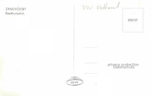 AK / Ansichtskarte ZANDVOORT-AAN-ZEE Noord Holland NL Raadhuisplein