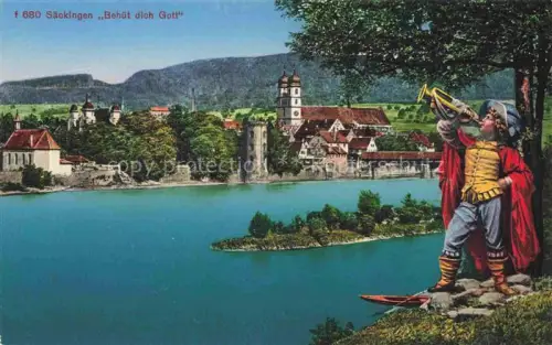 AK / Ansichtskarte Trompeter von Saeckingen SCHEFFEL Behuet dich Gott Nr. 680