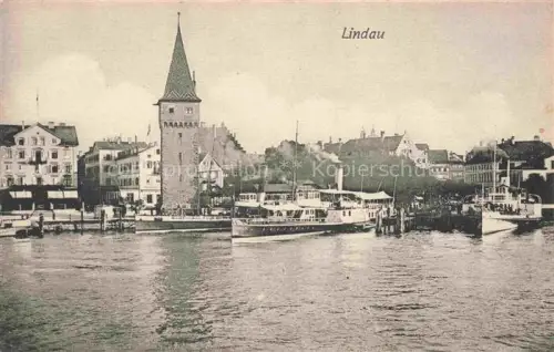 AK / Ansichtskarte Dampfer Seitenrad Lindau 
