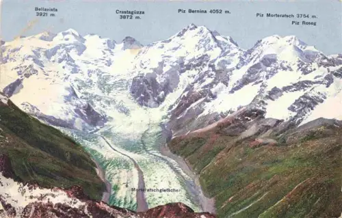 AK / Ansichtskarte Gletscher Glacier Glaciar Ghiacciaio-- Morteratschgletscher Piz Languard 