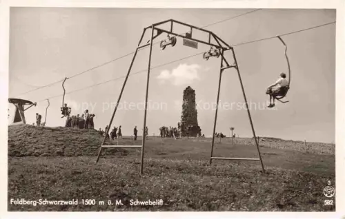 AK / Ansichtskarte Sessellift Chairlift Telesiege Feldberg Schwarzwald 