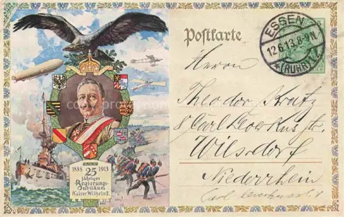 AK / Ansichtskarte Wilhelm II Adel Preussen Monarchie 25 Regierung Jubilaeum Adler