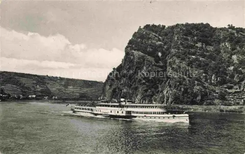 AK / Ansichtskarte Dampfer Seitenrad Frieden Loreley