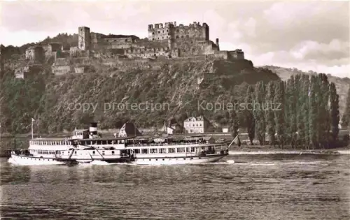 AK / Ansichtskarte Dampfer Seitenrad St. Goar a. Rh. Burg Rheinfels