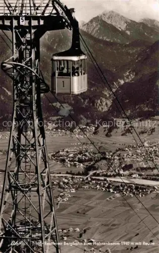 AK / Ansichtskarte Seilbahn Cable-Car Telepherique Hahnnenkamm Lechaschau Reutte 