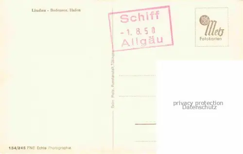 AK / Ansichtskarte Dampfer Binnenschifffahrt Lindau Bodensee Hafen Leuchtturm 