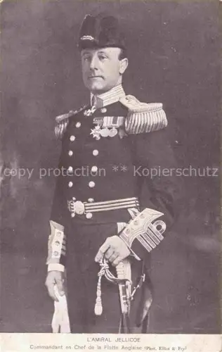 AK / Ansichtskarte Militaria France L'Amiral Jellicoe Commandant Chef Flotte Anglaise 