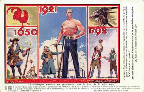 AK / Ansichtskarte Politik France Paris Adler Hahn 