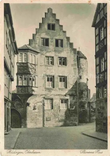AK / Ansichtskarte Buedingen Hessen Steinernes Haus