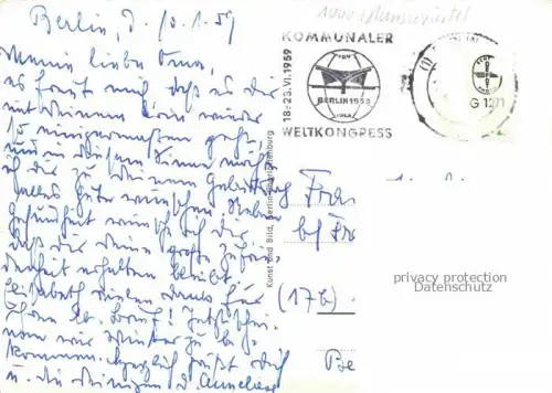 AK / Ansichtskarte BERLIN  CITY Hansaviertel mit Kaiser Friedrich Kirche