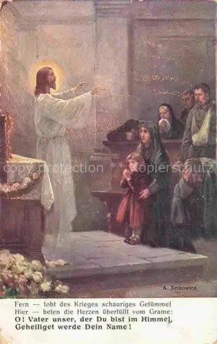 AK / Ansichtskarte SETKOWICZ A. Kuenstlerkarte Jesus 