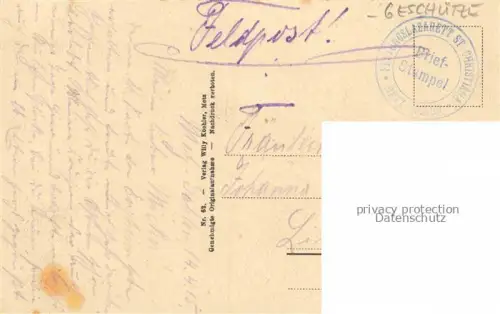 AK / Ansichtskarte Militaria Geschuetze Panzerturm Franzoesisches Forst