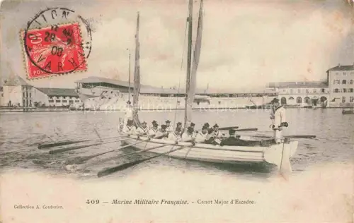 AK / Ansichtskarte Militaria Marine France Canot Major d Escadre