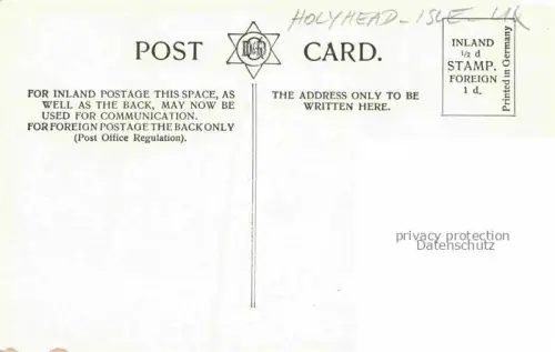 AK / Ansichtskarte Holyhead Isle of Anglesey Wales UK Copyright South Stack Leuchtturm Moonlight