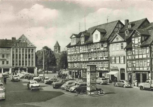 AK / Ansichtskarte BAD HERSFELD Lingg-Platz Altstadt Fachwerkhaeuser