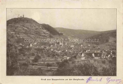 AK / Ansichtskarte Heppenheim Bergstrasse Panorama Feldpost
