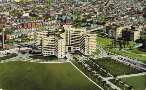 AK / Ansichtskarte Albany New York USA Veterans Hospital aerial view