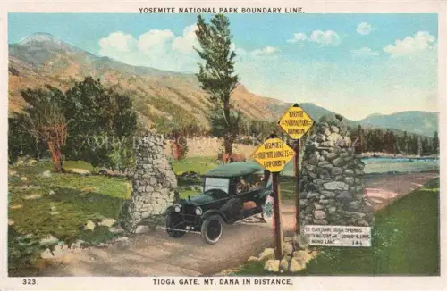 AK / Ansichtskarte Yosemite-National Park California USA Tioga Gate Mount Dana in distance