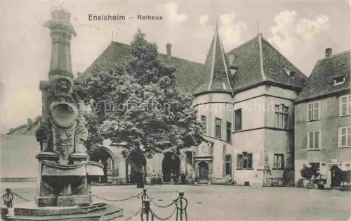 AK / Ansichtskarte Ensisheim 68 Haut-Rhin Rathaus Lazarett-Stempel