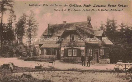 AK / Ansichtskarte Forbach Baden BW Waldhaus Rote Lache