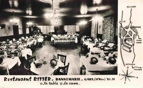 AK / Ansichtskarte DANNEMARIE  Dammerkirch Alsace 68 Haut-Rhin Restaurant Ritter