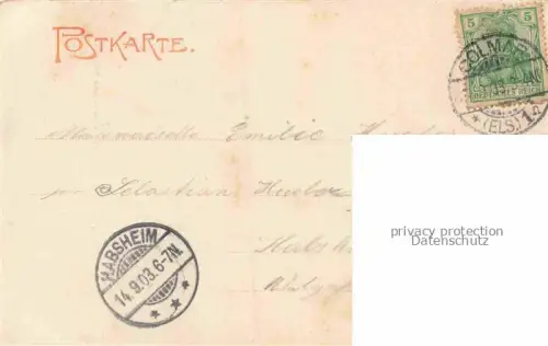 AK / Ansichtskarte COLMAR 68 Haut-Rhin Wasserturm und Anlagen