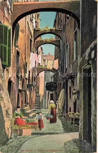 AK / Ansichtskarte San Remo SANREMO Liguria IT Ruelle du Giuoco Kuenstlerkarte