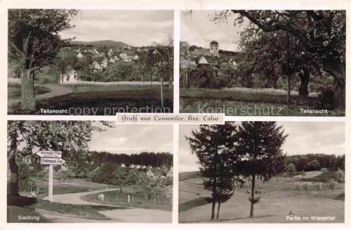 AK / Ansichtskarte Conweiler Straubenhardt Enzkreis BW Teilansichten Siedlung Partie im Wiesental Landschaftspanorama